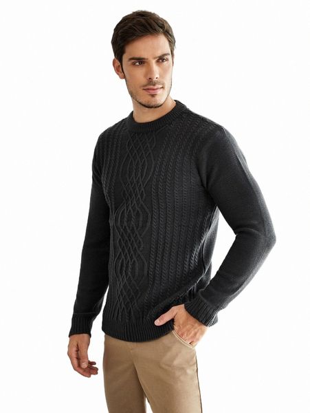 

men's sweaters men cable knit sweater 2022 new r1yd#, White;black