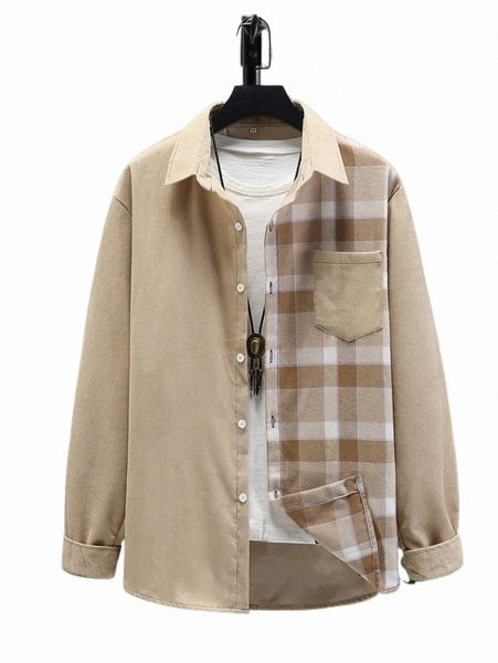 

men's casual shirts men plaid print shirt without tee 19wg#, White;black