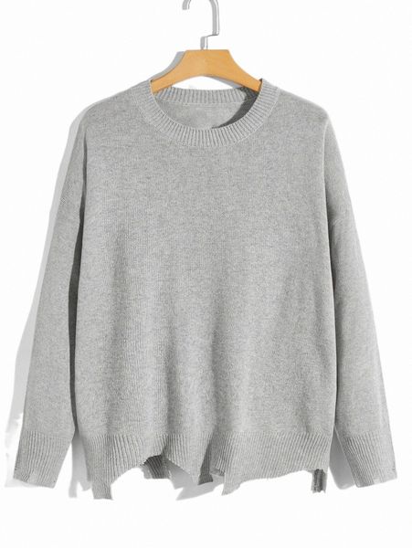 

men's sweaters romwe guys solid distressed sweater k0dw#, White;black