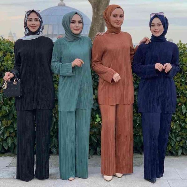

casual dresses national style relaxed pleated suit arab women's 877, Black;gray