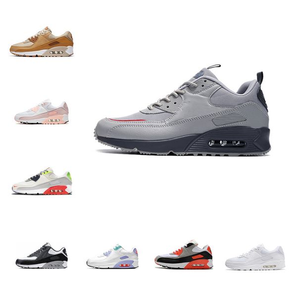 

2022 new arrivial 90 terrascape men running shoes foam runners ice light sail black lime bone fuel orange grey haze teal obsidian male sport