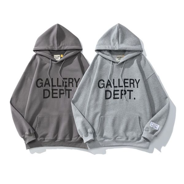 

gallerydepts hoodies niche fashion classic print high gram heavy cotton terry hoodie sweater men womenc4pc, Black