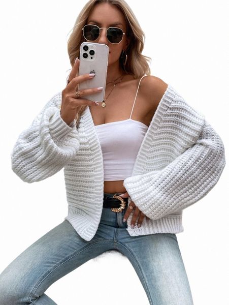 

women's sweaters drop shoulder duster cardigan 11lf#, White;black