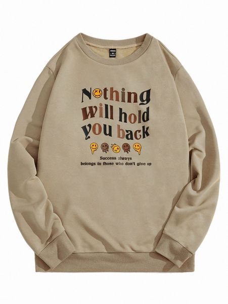 

men's hoodies & sweatshirts men slogan and cartoon graphic sweatshirt p6uj#, Black