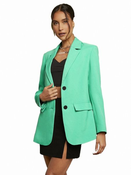 

women's two piece pants lapel collar single breasted blazer m2zf#, White