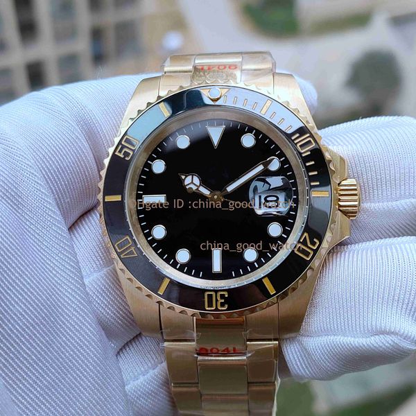 

16 styles dial super good factory watch 40mm classic ceramic bezel 116618 automatic movement 904l steel case strap 126610 luminous sapphire, Slivery;brown