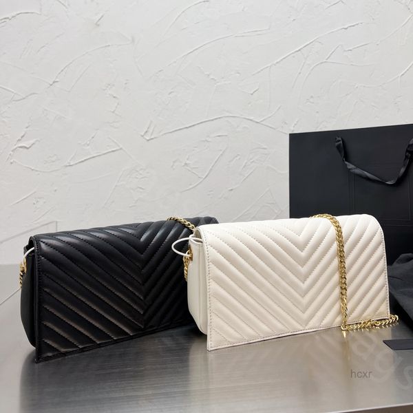 

shoulder bags stripes cross body bags chain handbags women quality lady hasp totes messenger black white fashion purse