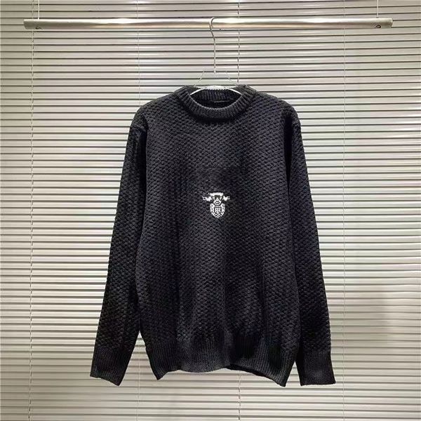 

prd winter mens sweaters knits pullover hoodies men clothing loose pring letter hip hop crewneck fashion xl, White;black