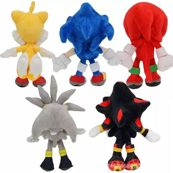 

plush backpacks 30cm new toy arrival the hedgehog sonic tails knuckles the echidna stuffed animals plush toys gift wholesale