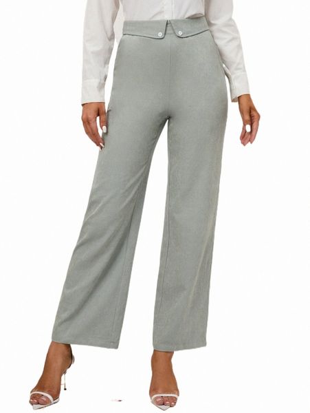 

women's pants & capris solid straight leg pants k5z8#, Black;white