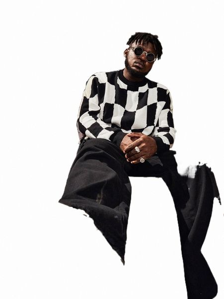 

men's sweaters extended sizes men checkered pattern sweater m2ma#, White;black