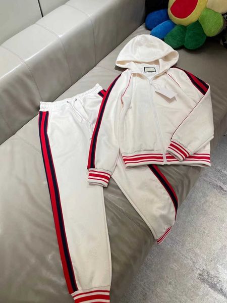 

2022 autumn and winter new designer tracksuit fashion stripes stitching design zipper tracksuits comfortable jacquard luxury, Gray