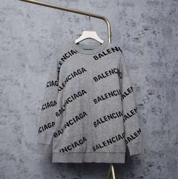 

sweater designer sweater man for woman knit crow neck womens fashion letter black natural color long sleeve clothes pullover oversized blue, White;black