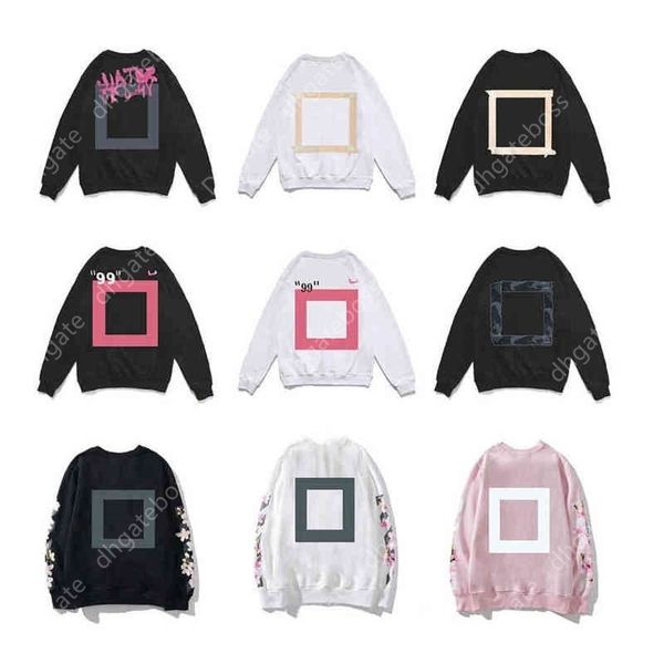 

mouse moving head cordon cotton pullover men's round neck striped print soft sweatshirt women's plus velvet street loose bottoming, Black