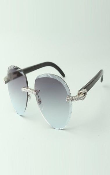 

2022 exquisite classic endless diamond sunglasses 3524027 natural black tex, White;black