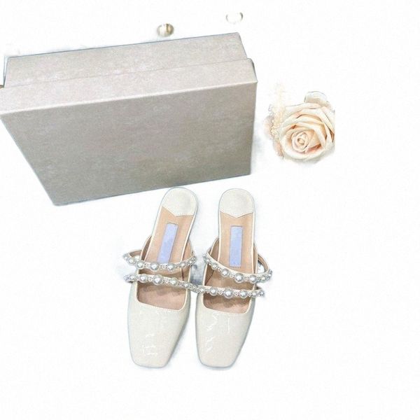 

2022 sandals slide womens sandals fashion slippers designer hig hend candy color flat high heels rubber sandal slipper jelly shoes pearl fli, Black