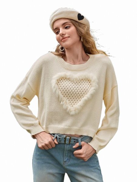 

women's sweaters mod contrast fuzzy drop shoulder sweater i8dt#, White;black