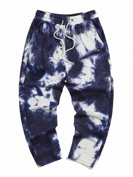 

men's pants men tie dye drawstring waist sweatpants h8xh#, Black