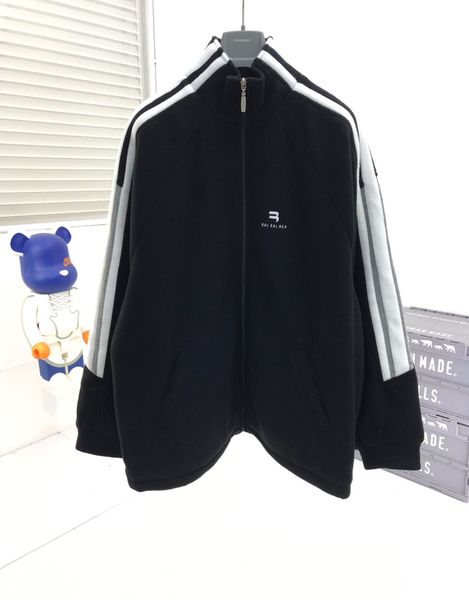 

men's plus size outerwear & coats sizehoodies hoodies suit hooded casual fashion color stripe printing asian size wild breathable long, Black;brown