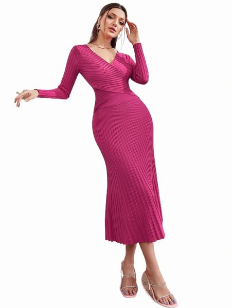 

women's sweaters wrap cross sweater & mermaid hem knit skirt g45l#, White;black