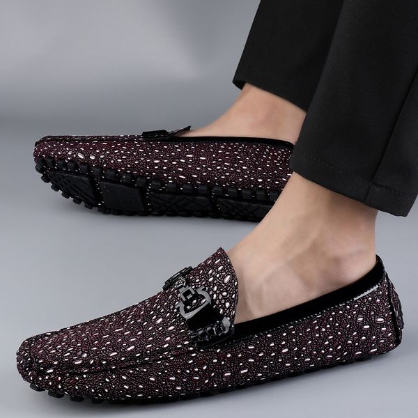 

leather shoes classic fashion designer latest style comfortable anti-skid soft sole durable lightweight breathable shallow mouth one foot me, Red;white