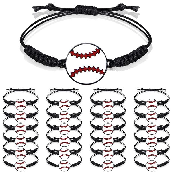 

charm bracelets soccer girls boys party favors gifts adjustable bracelet women men teens woven cord players drop delivery 2 bdejewelry amnj5, Golden;silver