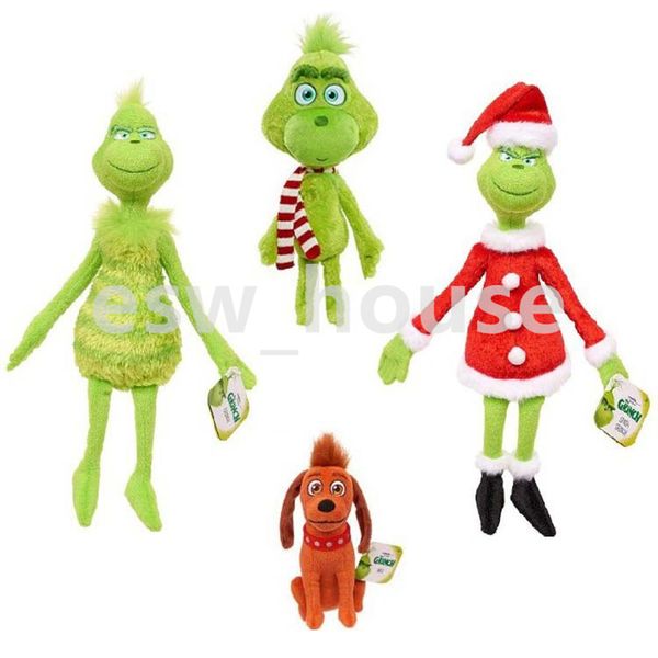 

christmas grinch plush toys animal dog stuffed doll suitable for xmas decorations/gifts for kids