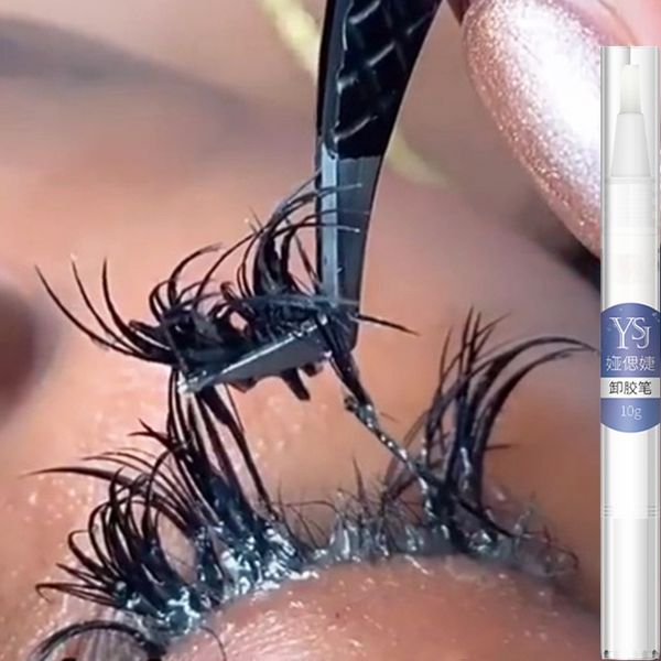 

10ml eyelash extension glue remover non-irritating quick drying adhesive transparent gel remover eye lashes make up remove pen s267