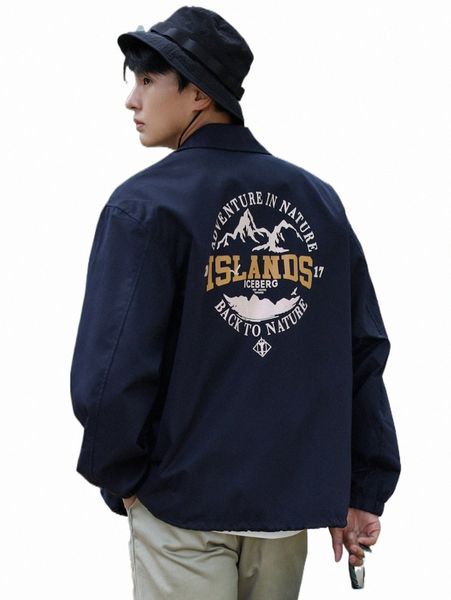 

men's jackets dazy men letter & mountain print jacket s2iy#, Black;brown
