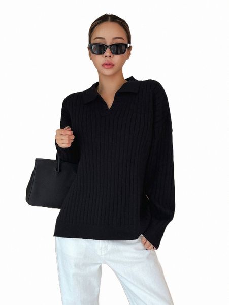 

women's sweaters dazy collared drop shoulder sweater o6gz#, White;black