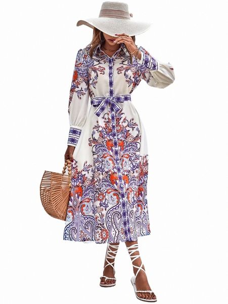 

casual dresses floral print lantern sleeve shirt dress o1bx#, Black;gray