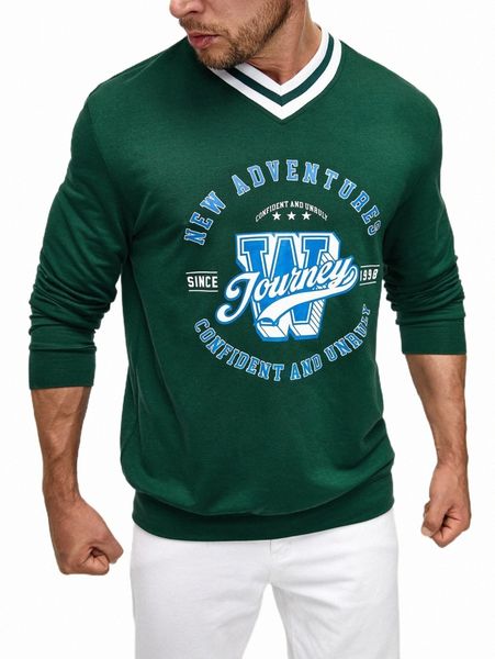 

men's hoodies & sweatshirts men letter graphic sweatshirt e5ru#, Black