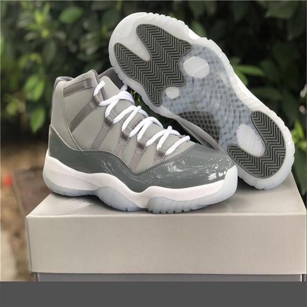

11 cool grey men basketball shoes 11s medium grey white-cool grey mens outdoor sports sneakers running trainers ct8012-005 with origina3045