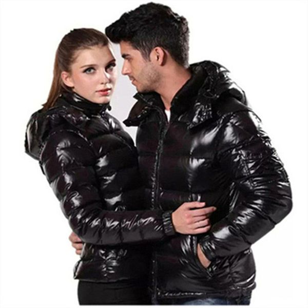 

men parkas winter coats designer down jacket mens hooded windbreaker long sleeves fashion hoodes casual classic couples jackets zippers keep, Black