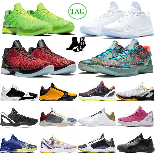 

og mamba zoom 6 mens basketball shoes protro grinch all-star prelude mambacita bruce lee tucke big stage chaos white del sol men sports outd