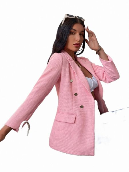 

women's down & parkas lapel collar double breasted overcoat q6pm#, Black