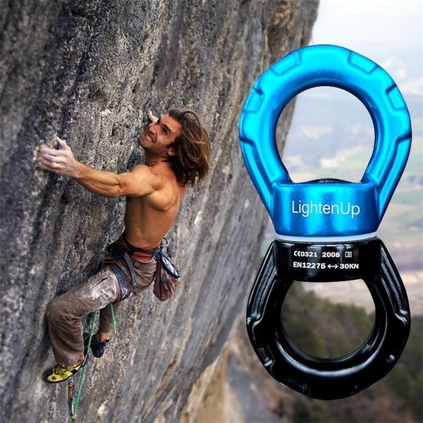

carabiners outdoor rock swing swivel rotor connector safest rotational device universal 8shaped wheel for climbing rappelling rescue 220905