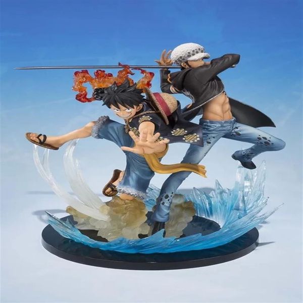 

one piece luffy and trafalgar law figuarts zero boxed action figures pvc anime toys japanese cartoon doll toys3405