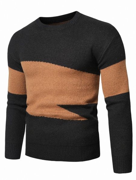 

men's sweaters men two tone sweater 2022 new o04o#, White;black