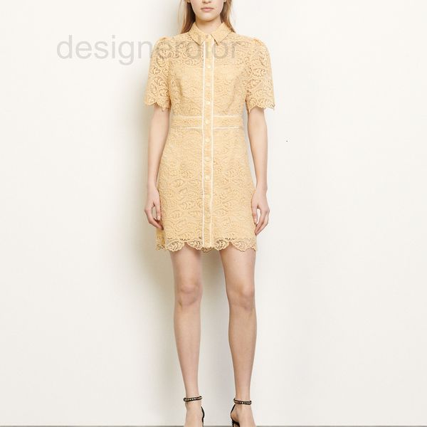 

casual dresses designer fadan spring / summer 2020 slim cut lace cut-out dress frxq, Black;gray