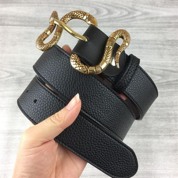 

sell luxury quality ceinture designer belts fashion snake pattern buckle belt mens womens belt for gift244w, Black;brown