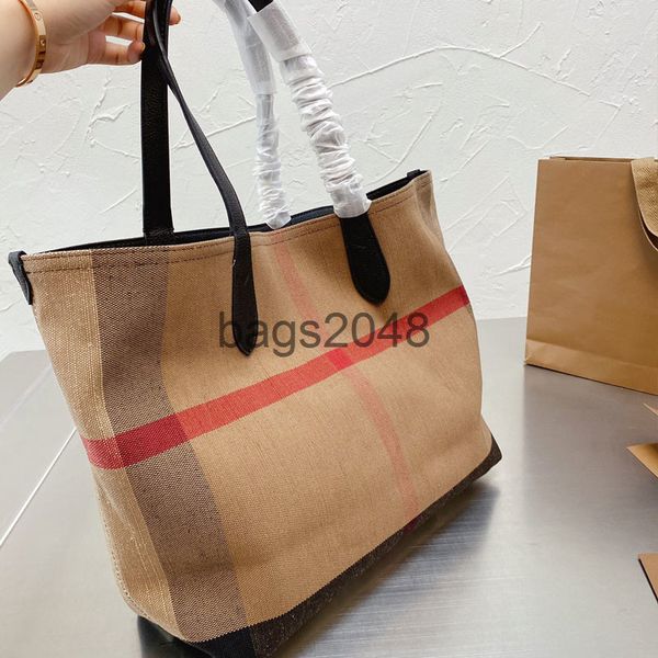 

evening bags classic temperament shopping burberrs bag large women tote handbag quality cowhide leather shoulder back package fashion compos