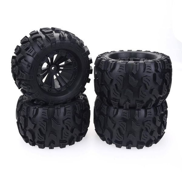 

4pcs set wheel rim and rubber tires traxxas slash vkar for 110 monster bigfoot truck287a