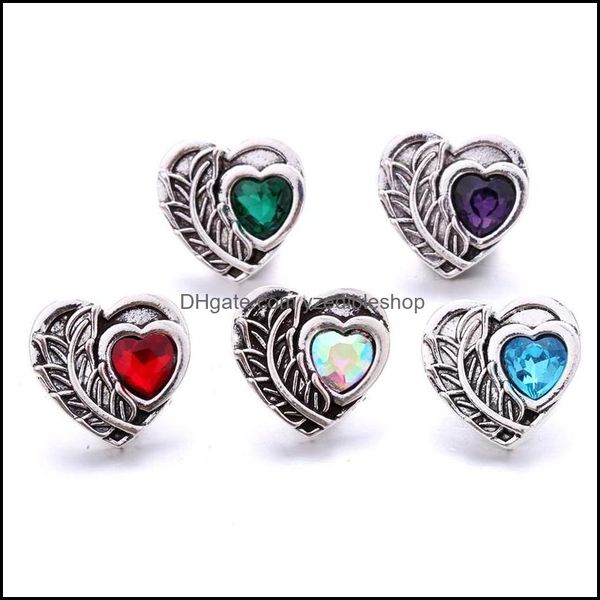 

charms retro sier color snap button heart charms women jewelry findings 18mm metal snaps buttons diy bracelet jewellery dhseller2010 dhh56, Bronze;silver