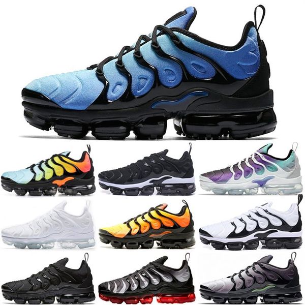 

discount 2020 tn shoe original mens tn sports shoes tn plus chaussures requin fashion breathable mesh casual sneaker266j, Black;brown