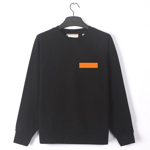 

hoodie designer sweatshirt thin terry high-end sweater men's round neck tide brand loose fog high street european and american ladies 1, Black