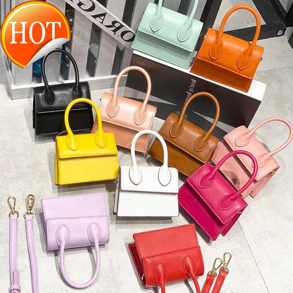 

new designer handbags2022 mini hand candy color oblique collapse small plain cute children evening clutches luxury handbags designers