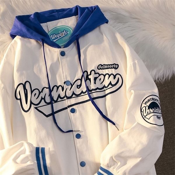 

womens jackets embroidery harajuku patch plus size coat winter autumn womens jackets hip hop autumn long sleeve female jacket outwear 220905, Black;brown