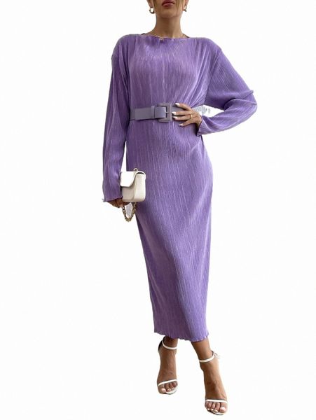 

casual dresses drop shoulder belted dress 2022 new c7gh#, Black;gray
