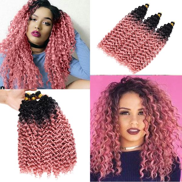 

14 inch crochet curly hair water wave braiding hair for black women marlybob crochet hair 24strands/pack ls22